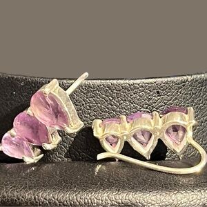 Amethyst Climber Earrings